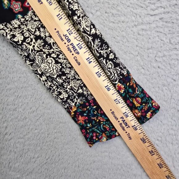 Vintage Cabrais Collection Jacket Womens M Patchwork Floral Artsy Boho 80s Retro - Picture 9 of 15